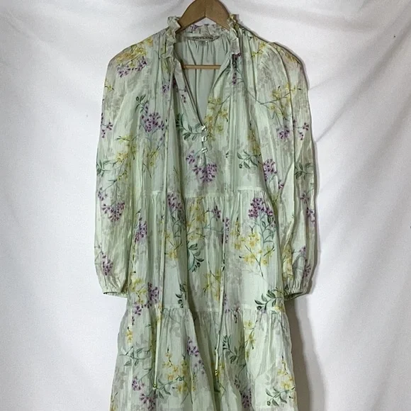 NWT Taylor Ruffle Hem Smock Dress Size XS - Picture 6 of 13